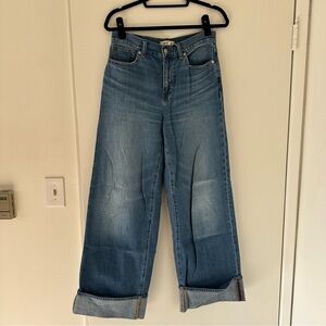 Madewell Super Wide Leg Jeans in Blue